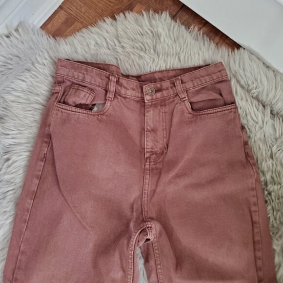 Michael Kors Chestnut Brown High Waisted Wide Leg Jeans - Picture 9 of 10